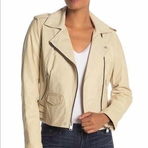 Marc New York Luxury Leather Motto Jacket